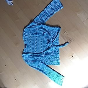 Holt Renfrew tie front shrug